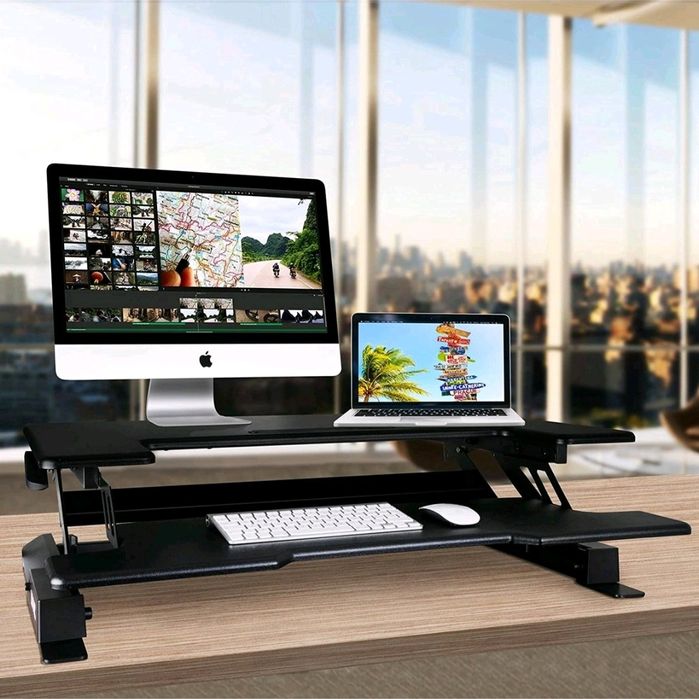 Duronic DM05D1 nakładka na biurko do pracy siedzącej - stojącej