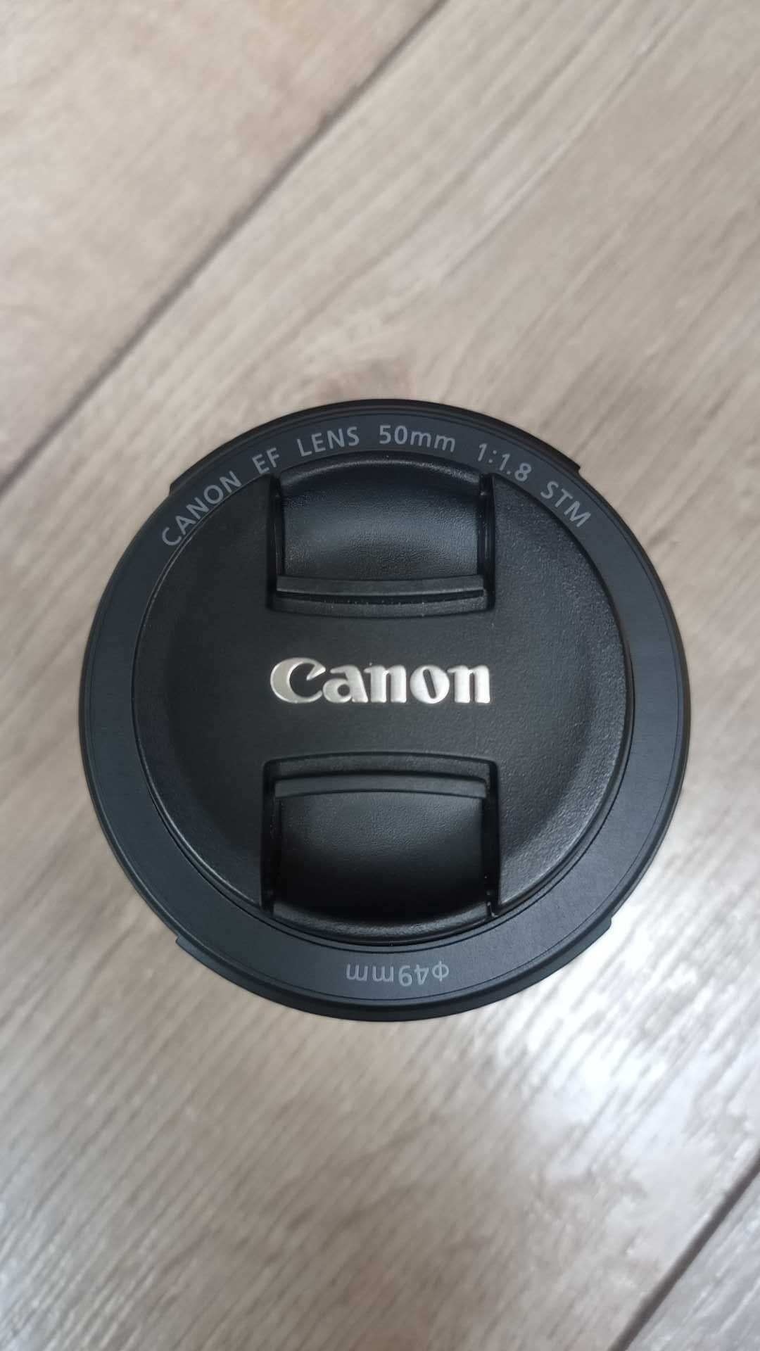 NOWY Canon EF 50mm 1:1.8 STM + filtr UV Marumi - GWARANCJA 04.2027