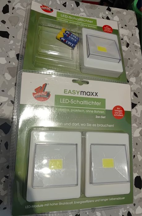 Lampka led na baterie lampa oświetlenie szafy 3 sztuki