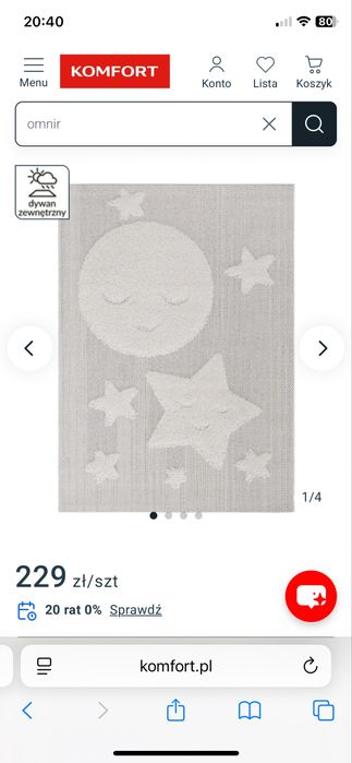Dywan dzieciecy Komfort Kayra 120x170 beżowy