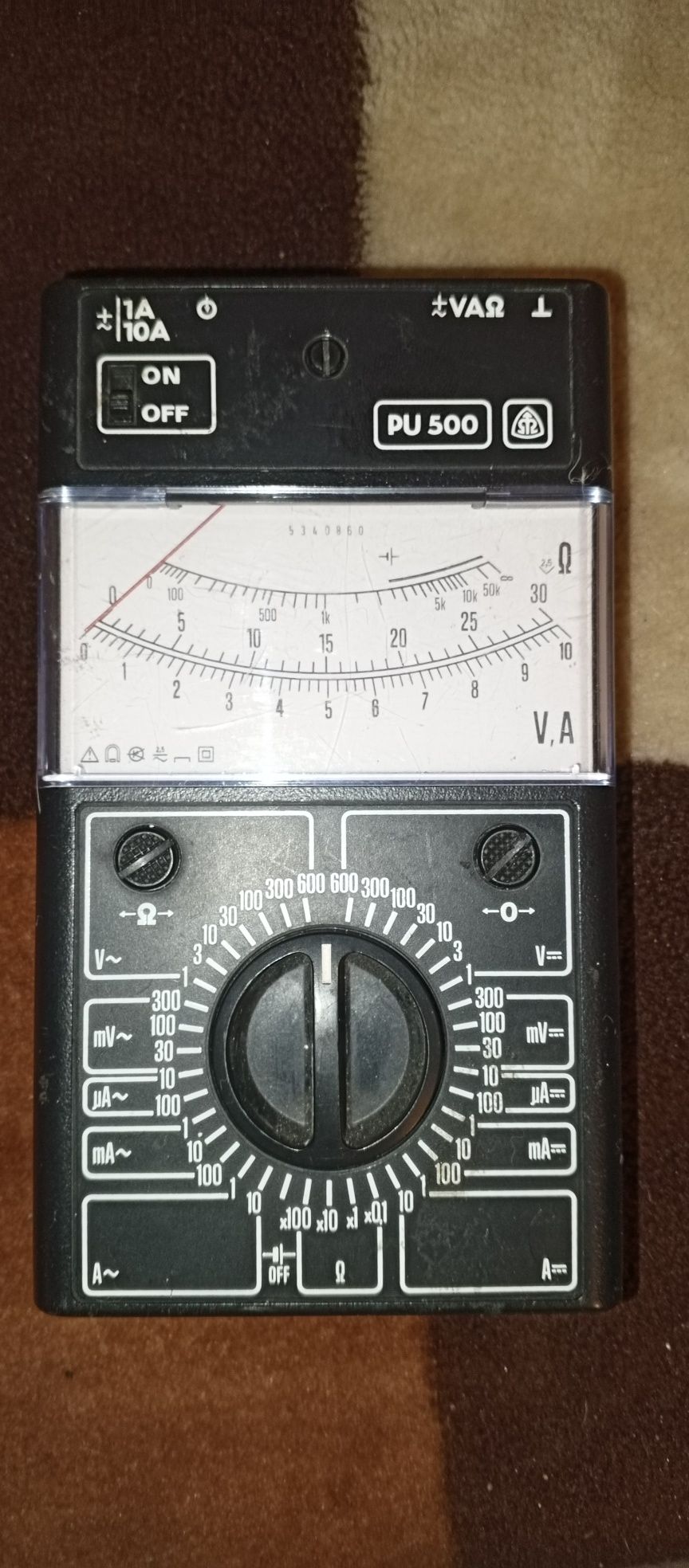 Multimetr miernik analogowy PU 500 czechosłowacki uszkodzony