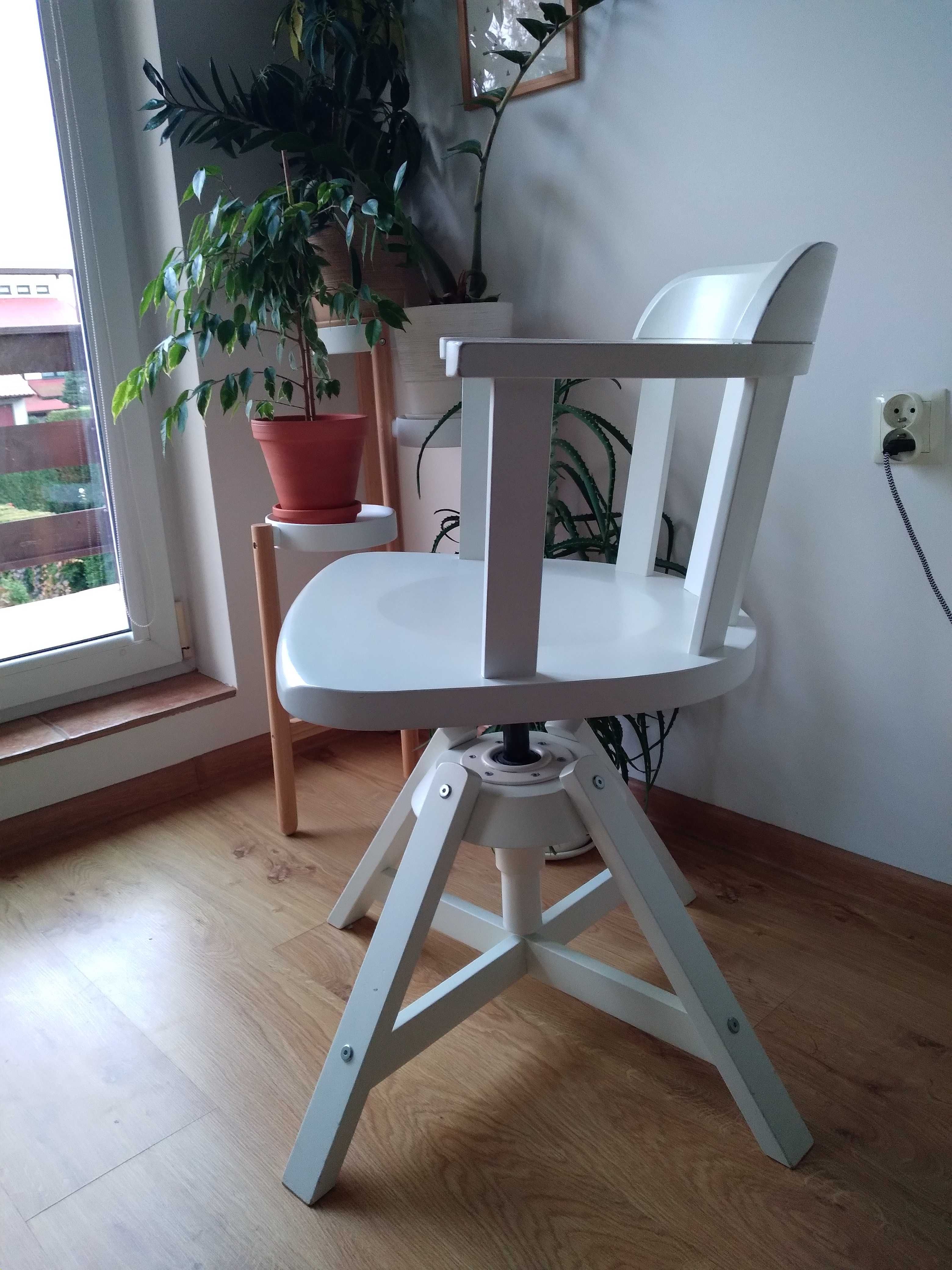 Krzesło drewniane obrotowe Ikea Feodor