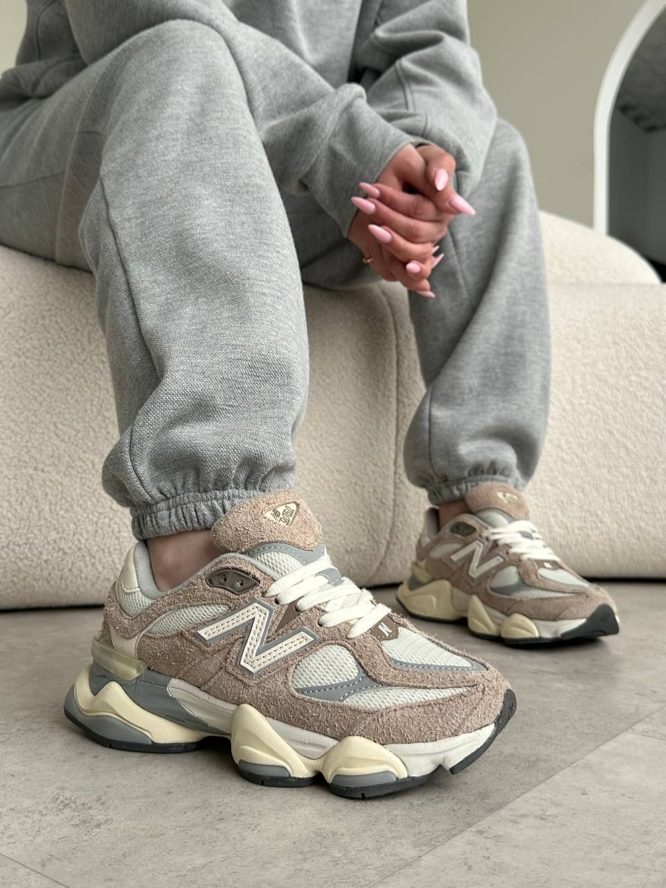 ‼️Нові New Balance 9060 Driftwood Stone/Стиль/Жіночі Кросівки/Взуття‼️