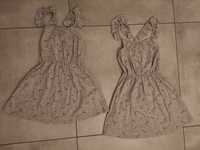 Sukienki w syreny dla bliźniaczek r 104-110 nowe