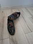 Oksfordki oxfordy Buty pantofle lakierowane czarne damskie
