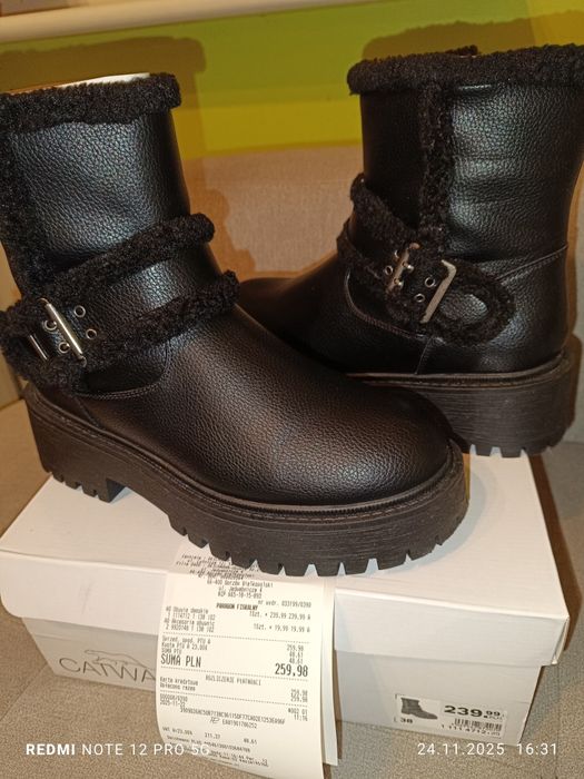 Buty damskie na   38 zima