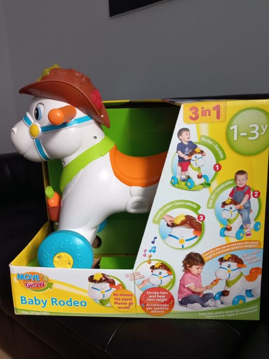 Chicco Baby Rodeo  interaktywny konik jeździk-bujak 3w1  12+