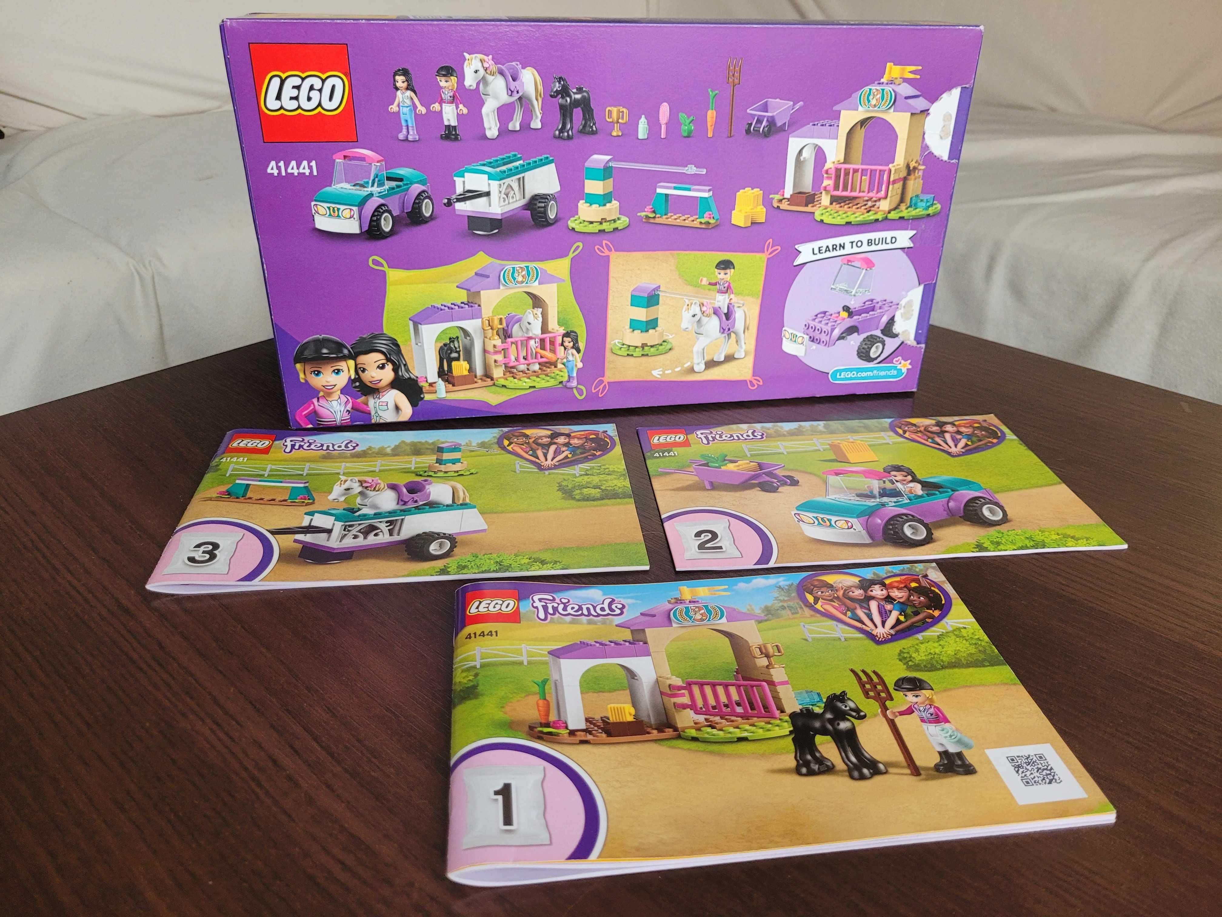 Klocki Lego Friends Szkółka jeździecka i przyczepa 41441 Komplet Instr