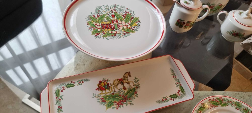 Conjunto loiça VISTA ALEGRE (cristmas magic 45 peças novas) porcelana