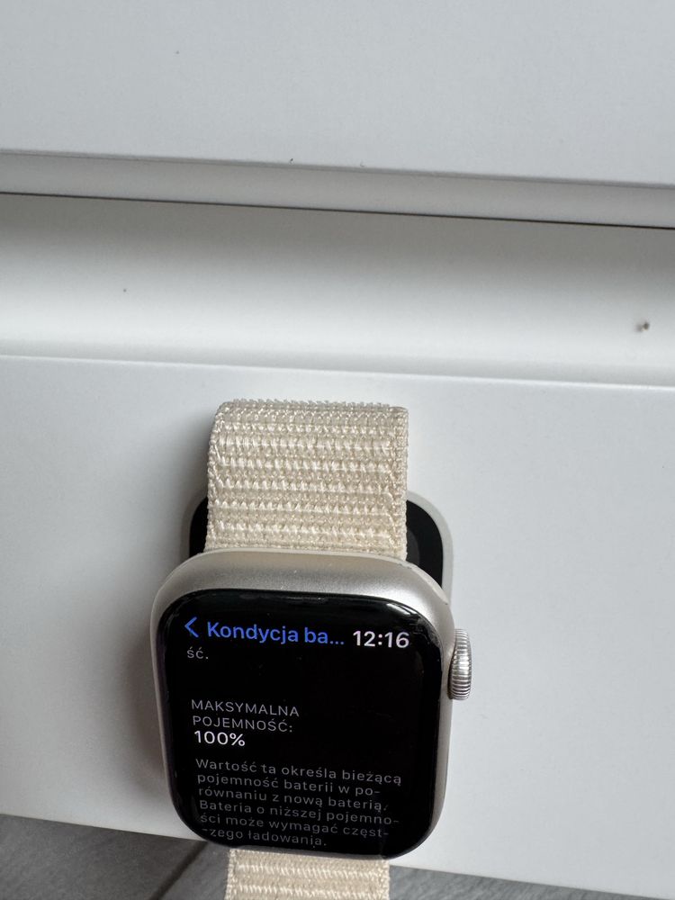 Zegarek Apple Watch series 8 41mm Starlight Cellular GPS e-sim
