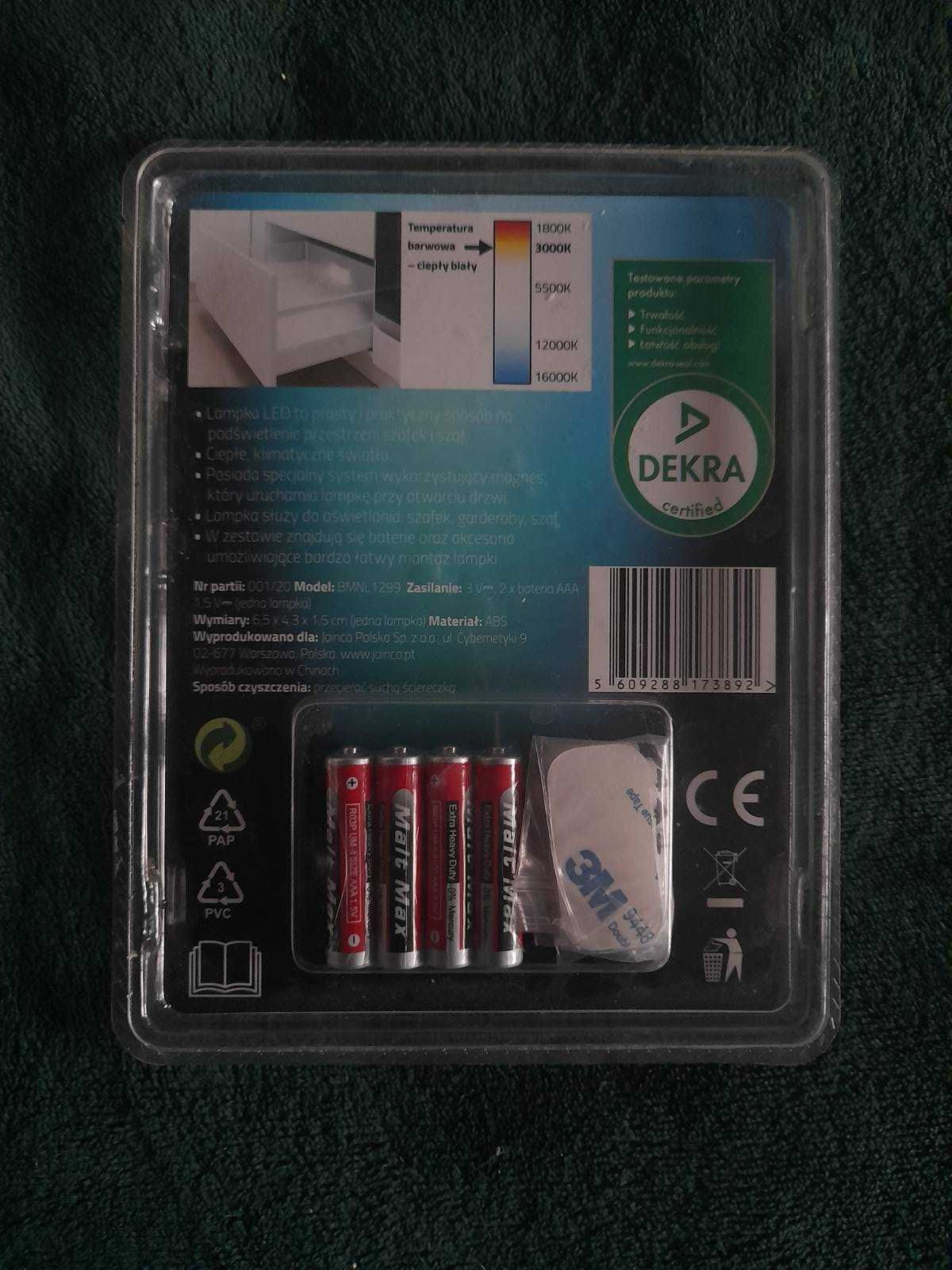 Automatyczna lampka led do szafy
