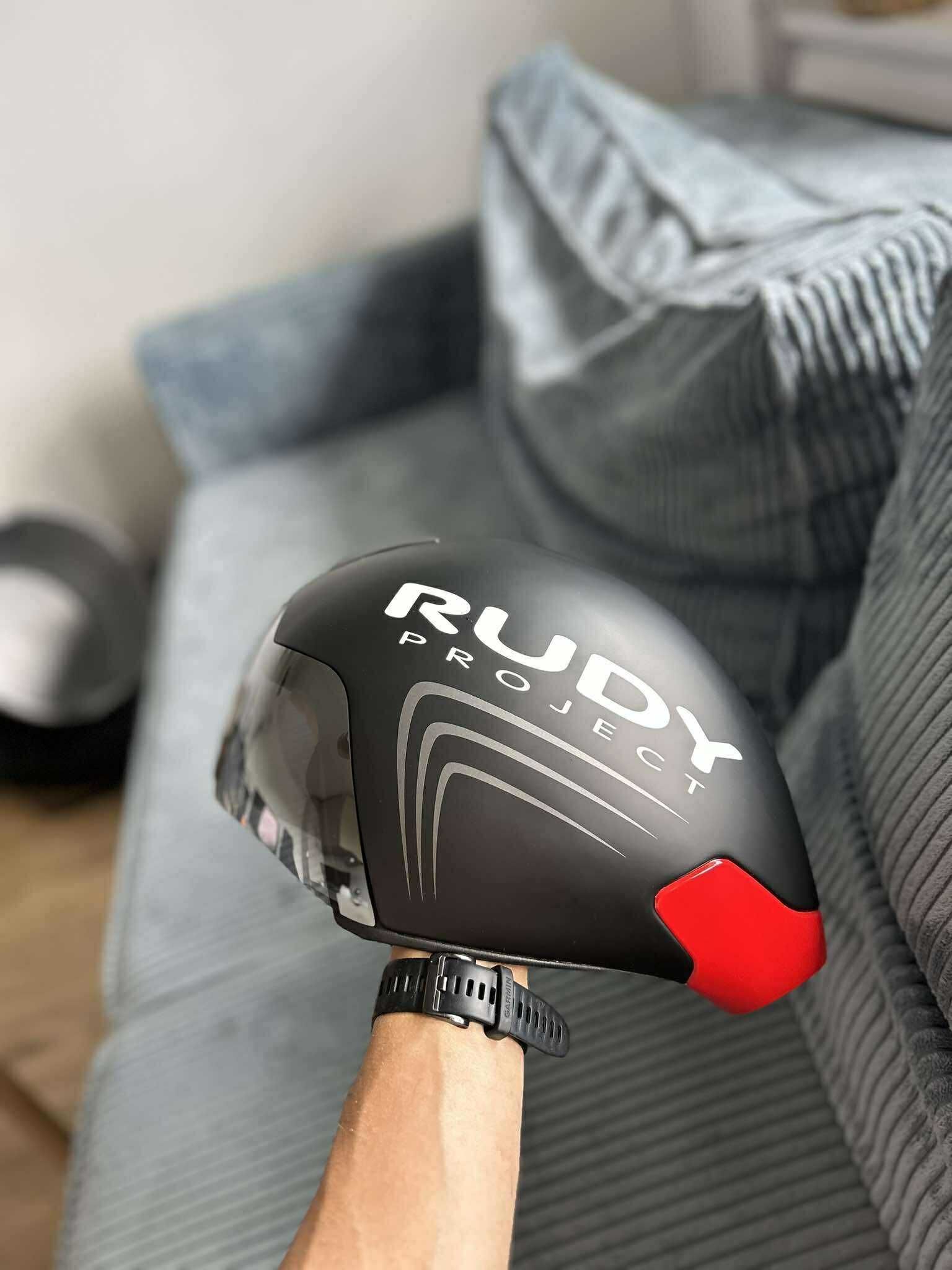 Kask aero triathlon Rudy Project The Wing z wizjerem magnetycznym