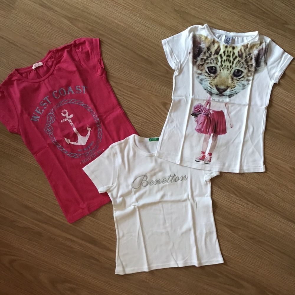 T-shirts 8anos Lanidor, Benetton e Zara