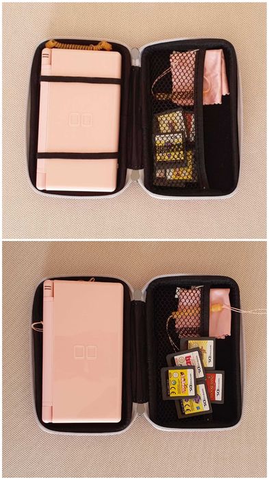 Nintendo DS Cor de Rosa + 5 Jogos + Bolsa Protetora e Extras