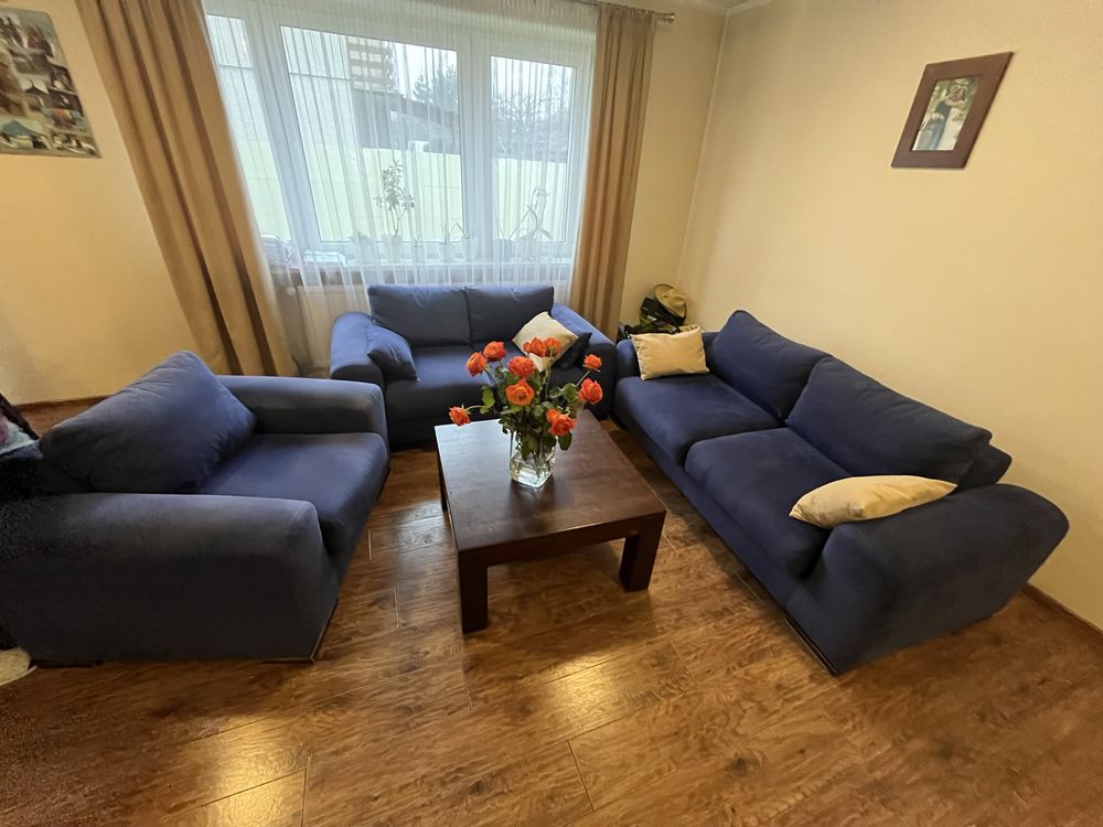 Zestaw wypoczynkowy - 2x sofa , 1x fotel