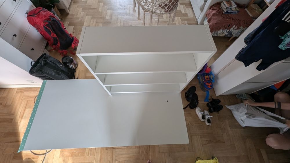 Biurko ikea, z nakładka