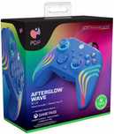pdp pad przewodowy afterglow wave - niebieski pc xs xo xbox series one