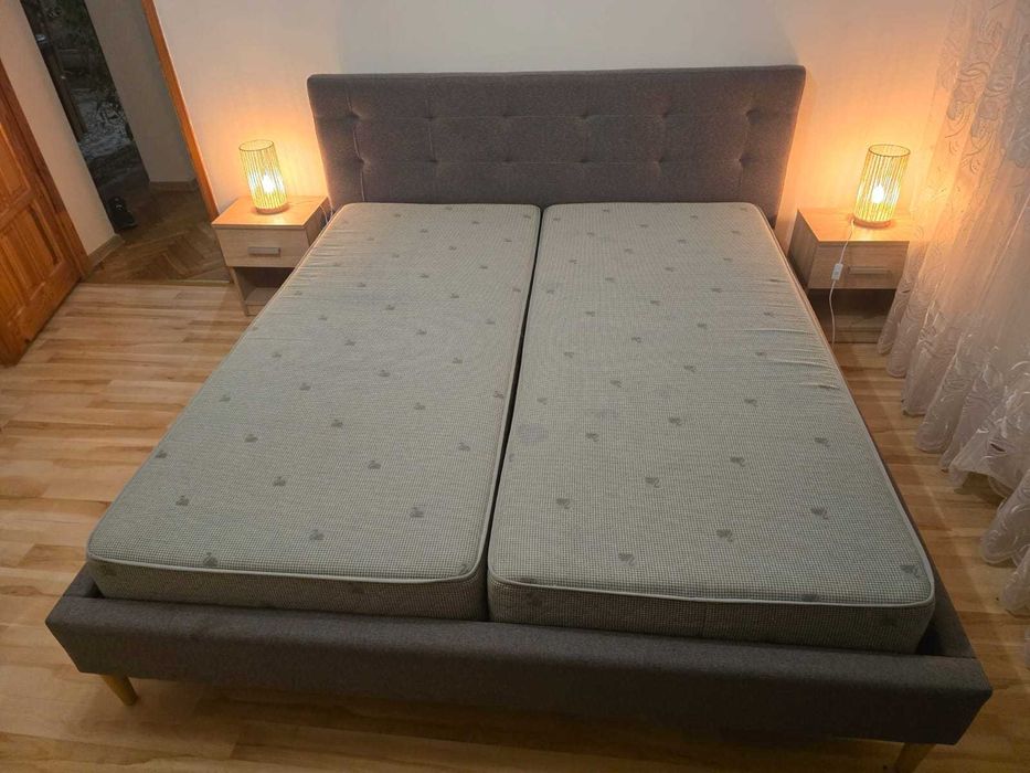 sypialnia 750 zł kompletna z wezgłowiem i materacami
