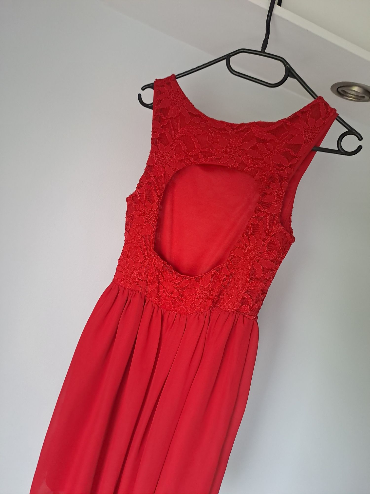 Czerwona sukienka idealna na wesele M 38 Headgirl