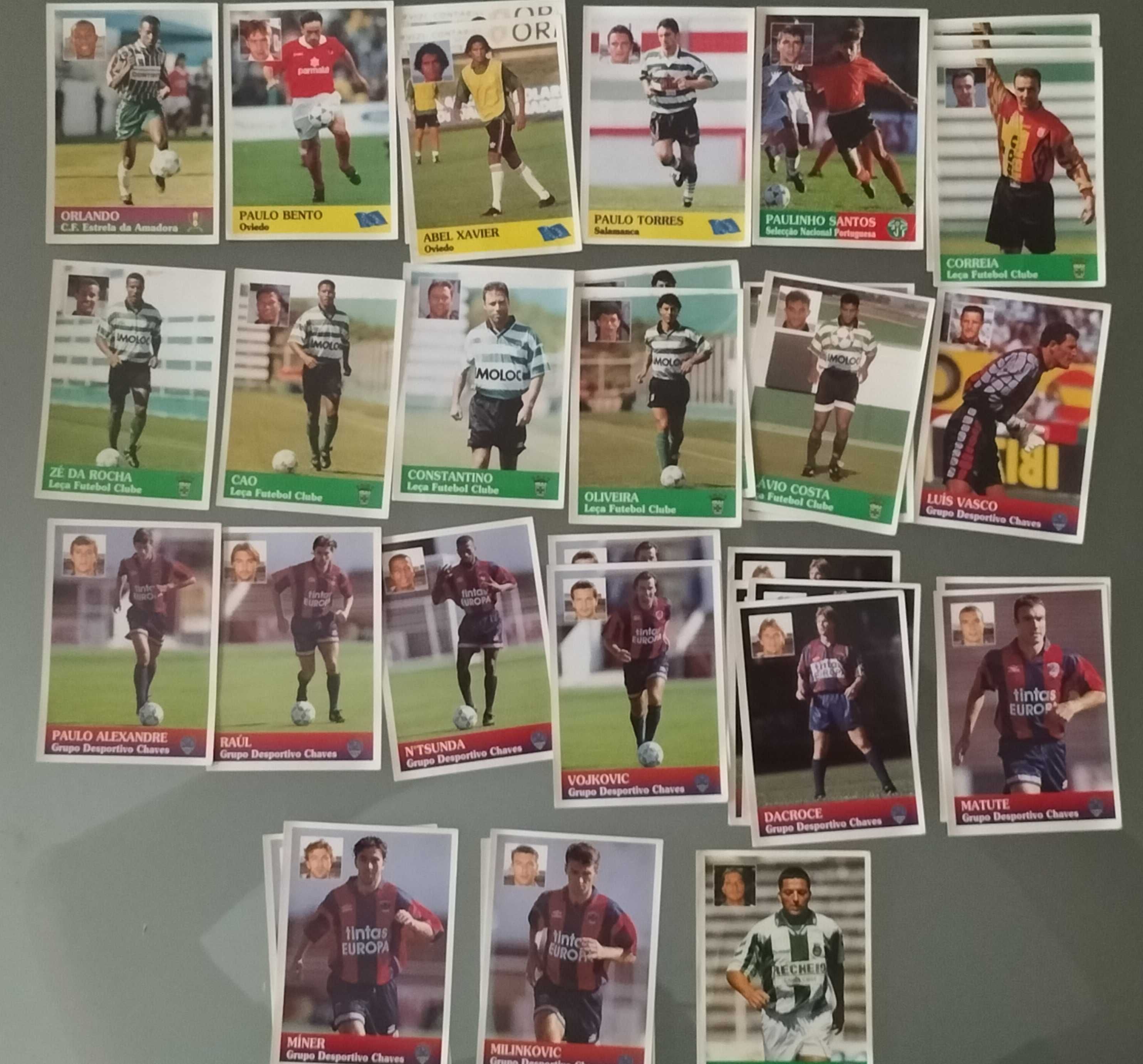Lotes de cromos "Futebol 96/97" (listas nas últimas fotos)