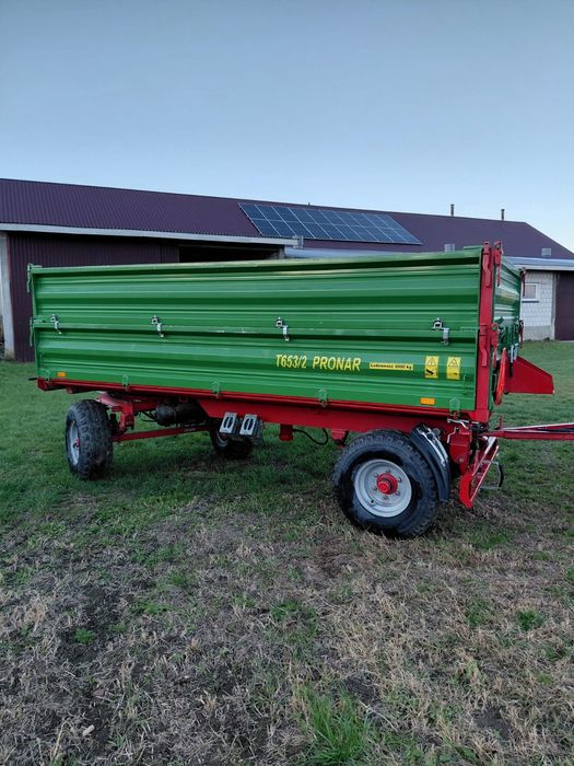Przyczepa Pronar P653/2 6t wywrotka, Zasław, Autosan D55
