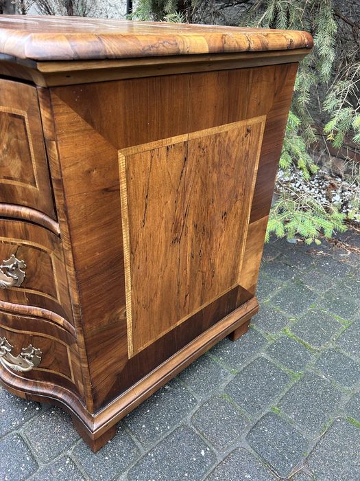 Antyczna Komoda Barokowa XVIII Wiek Intarsja Ludwik Po Renowacja