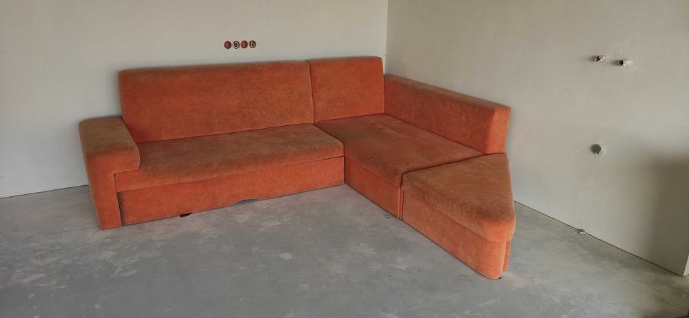 Rogówka, kanapa duża z funkcją spania + fotel