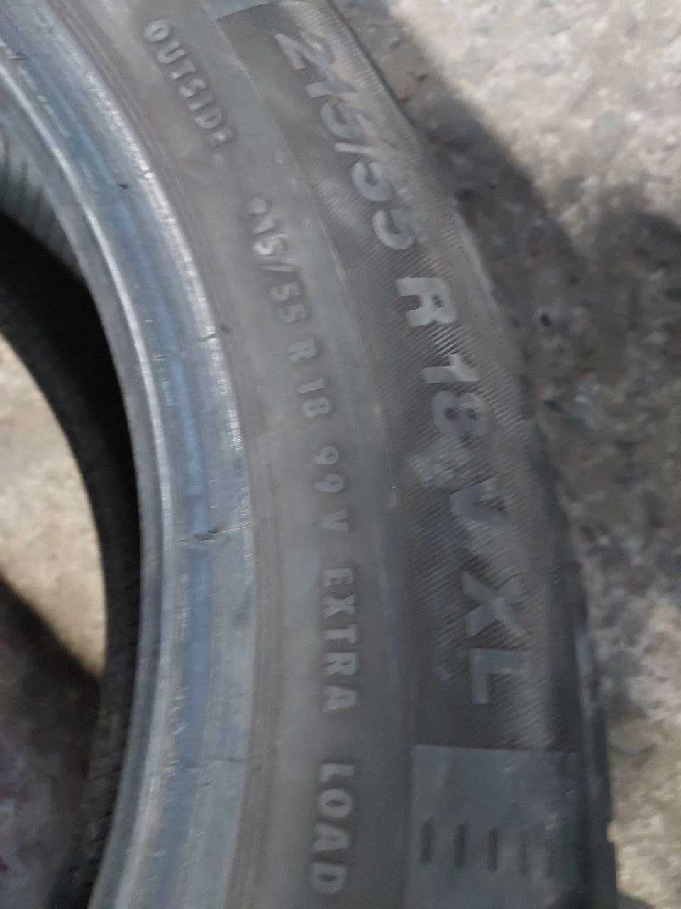 Шини 215/55 R18 пара літо Continental 7.45мм 2021 рік