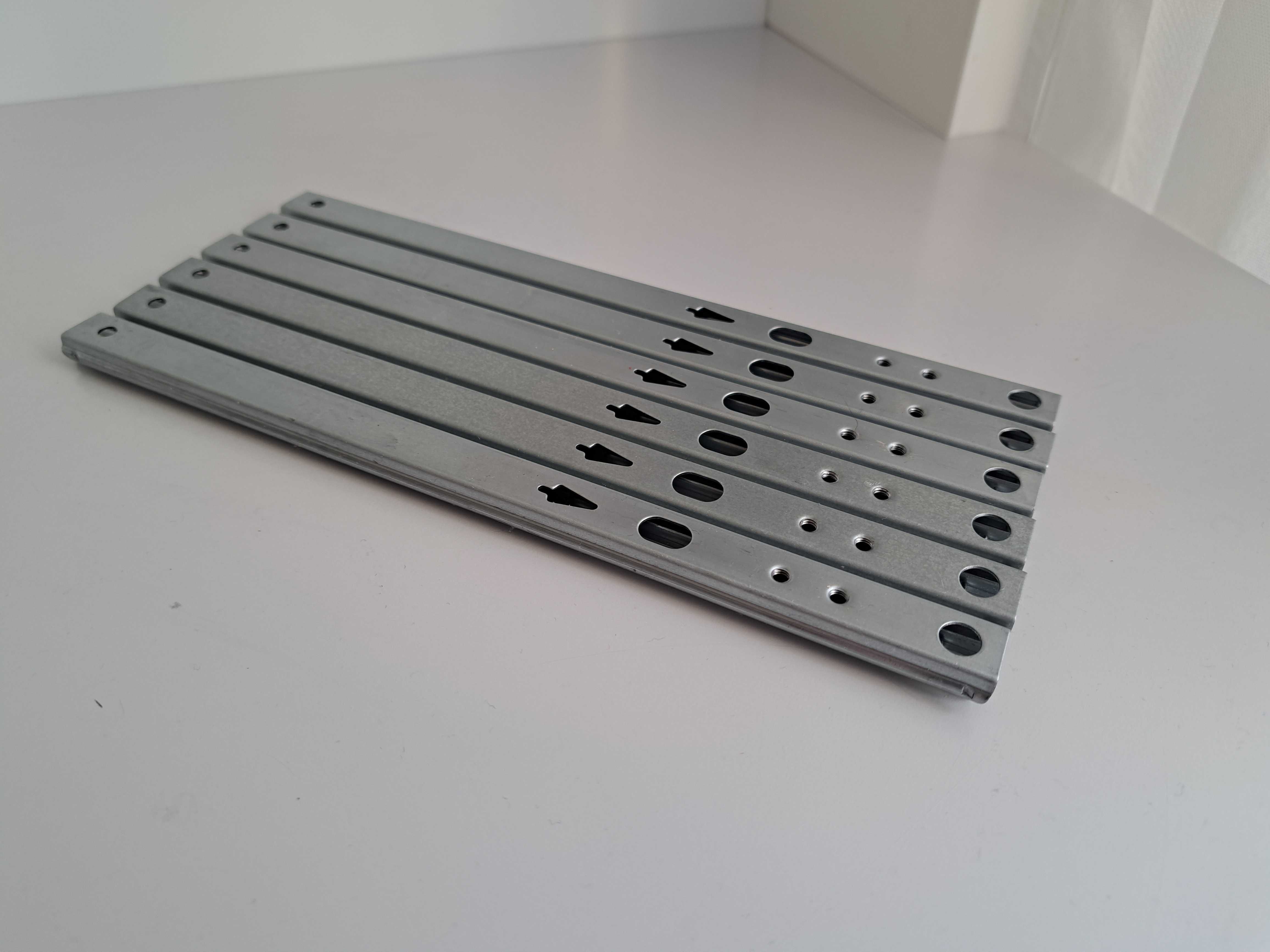 Prowadnica kulkowa do szuflad 17 x 246 mm (3 Komplety)