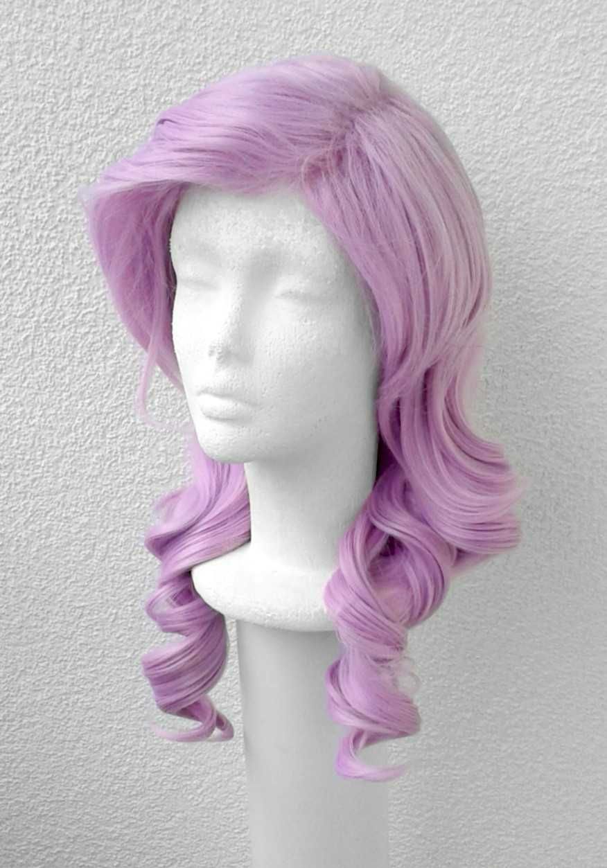 Heartseeker Ashe LoL cosplay peruka wig różowa Liga Legend lokowana