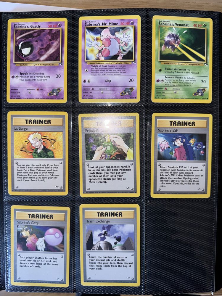 Cartas pokemon Gym heroes unlimited e Team Rocket