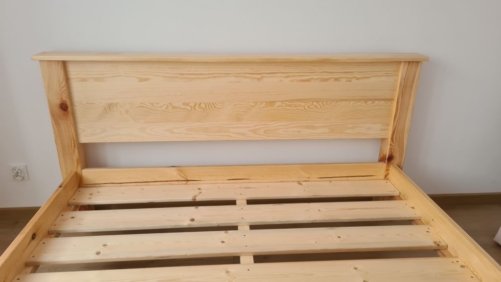 Łóżko drewniane dwuosobowe (możliwe  różne wymiary)
