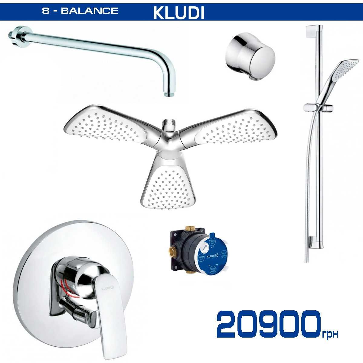 Душові системи прихований монтаж KLUDI, DEVIT, HANSGROHE, IMPRESE