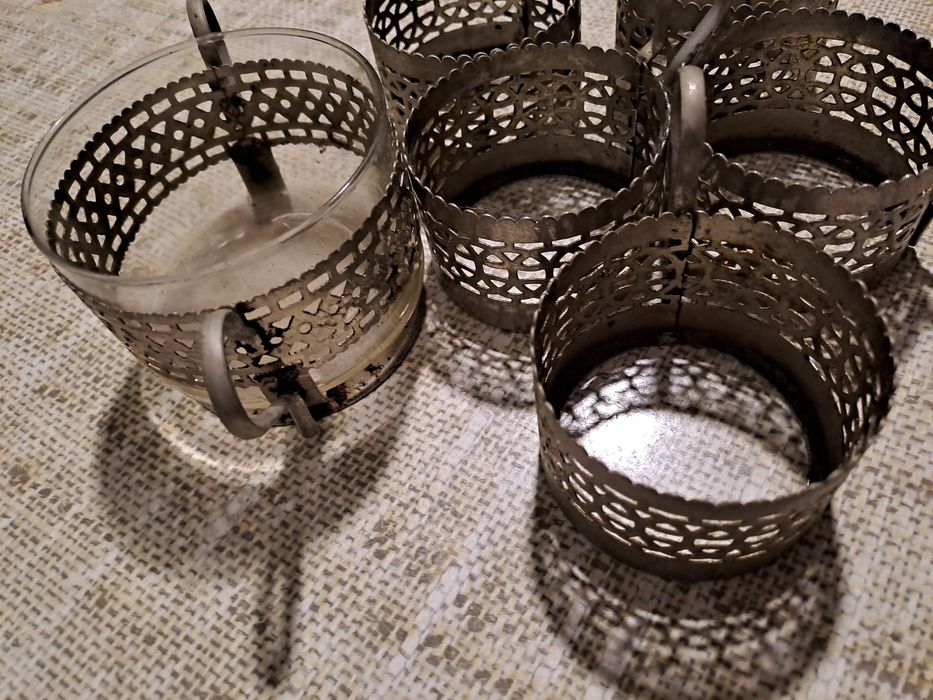 Koszyczki do szklanki + cukiernica