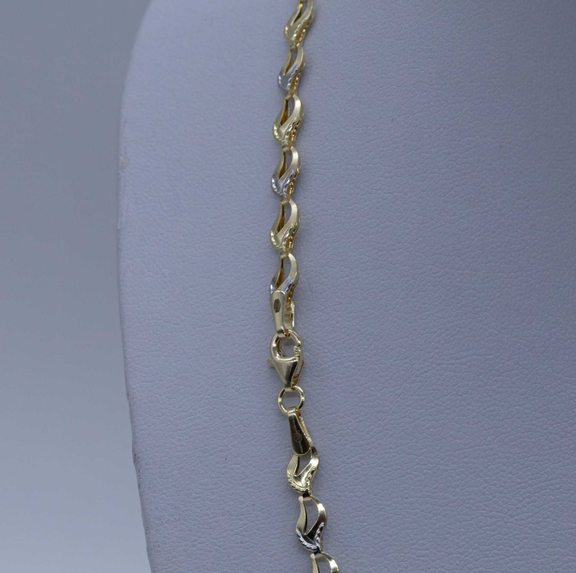 złoty łańcuszek KOLIA 585 5,77gram 45cm NOWA Unikatowa