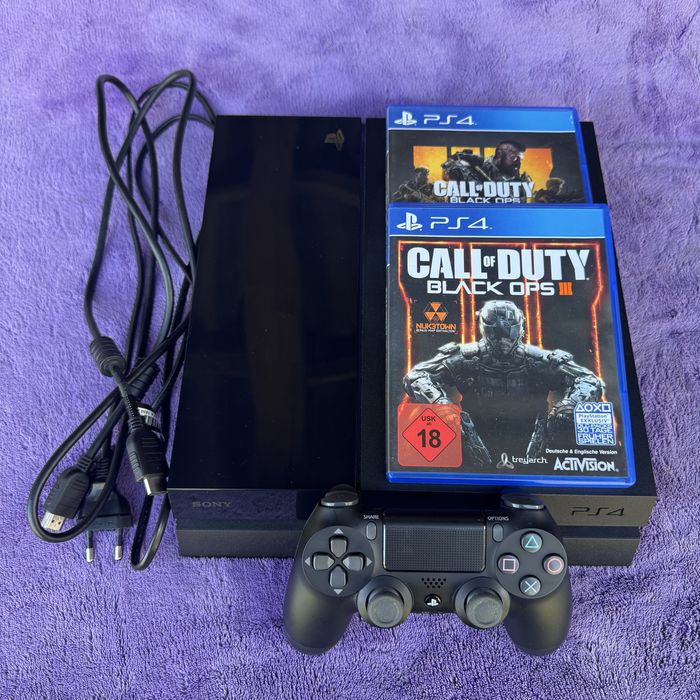 PlayStation 4 Fat 500GB джойстик оригинал 2 Диска Call of Duty