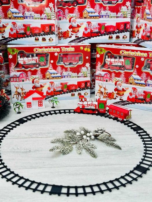 Дитяча залізниця. Новорічний потяг. Новий. Подарункова коробка.