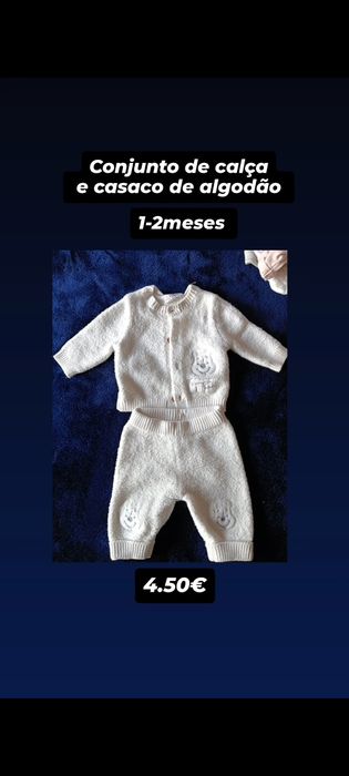Roupa de bebê para menino/a em 2 mão