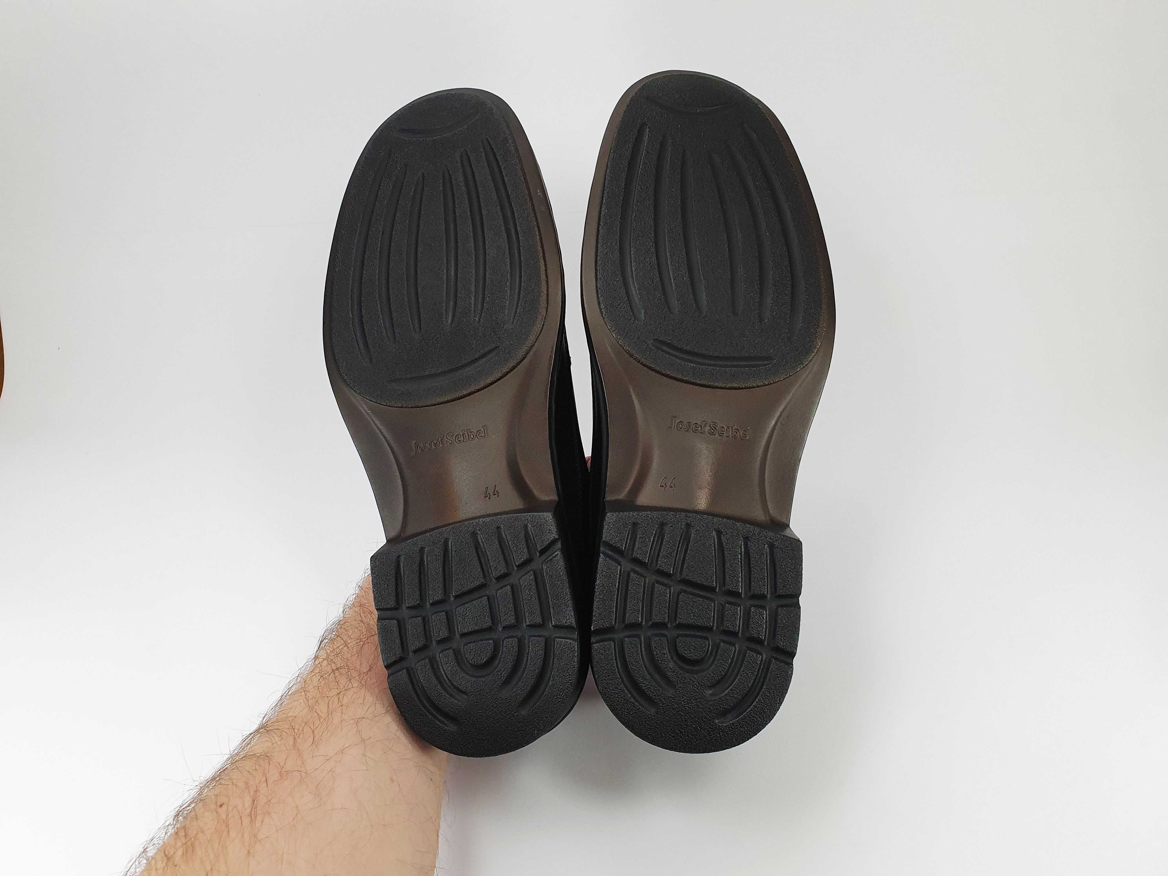 Josef Seibel Germany черные мокасины туфли чорні мокасіни туфлі