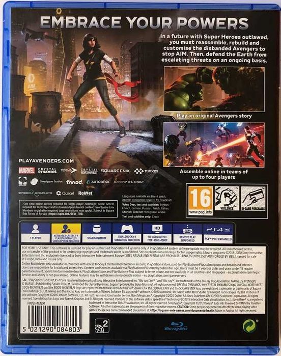 Marvel Avengers PS4 Dubbing PL * Video-Play Wejherowo