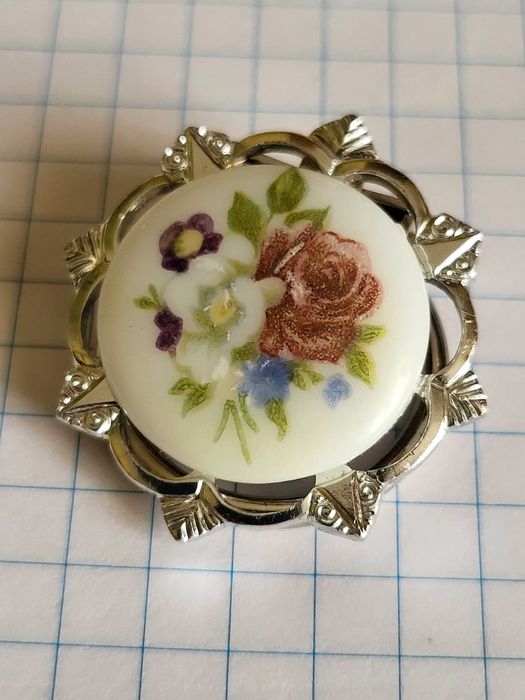 Дрес-кліп. Скло. Німеччина. Вінтаж