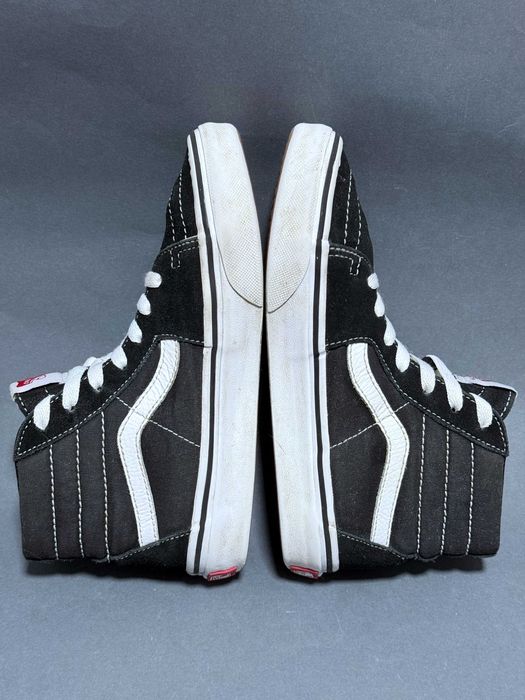 Кеди Vans 32 розмір високі чорні шкіряні школярам до школи