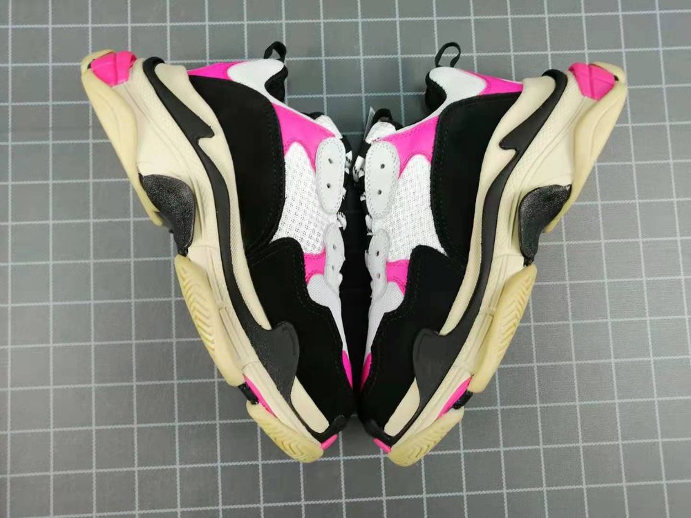 Trampki Balenciaga Triple S Czarne/Białe/Różowe