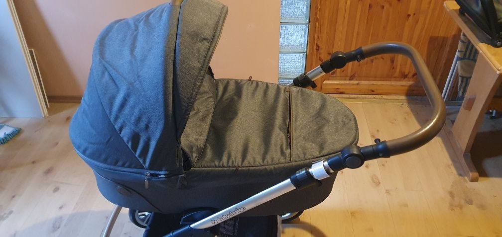 Babydesign, gondola, spacerówka, adaptery, fotelik cybex + isofix