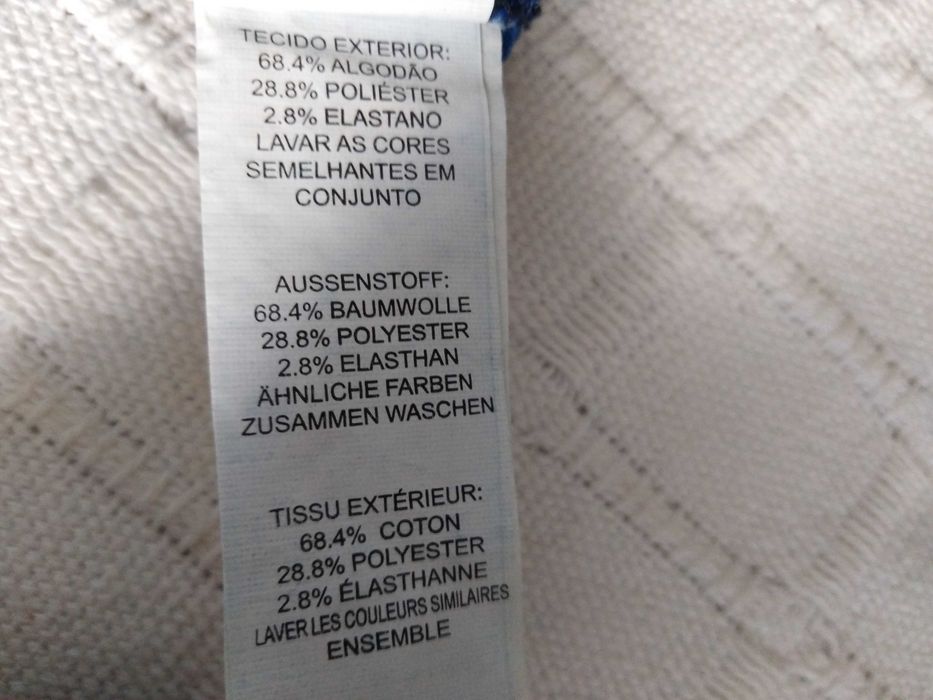 Calças Ganga Elásticas Azuis Denim Co. 40