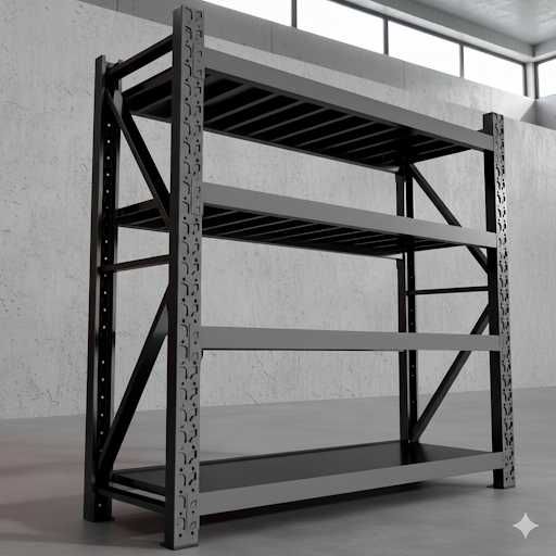 Regał Metalowy Magazynowy do Garażu Piwnicy Magazynu Solidny i Tani