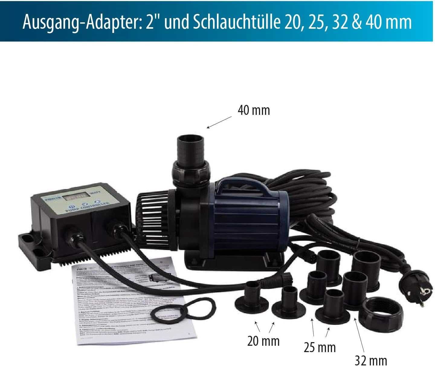 Фільтр/Насос для ставка AquaForte DM-30.000 Vario S, 115-335 Вт