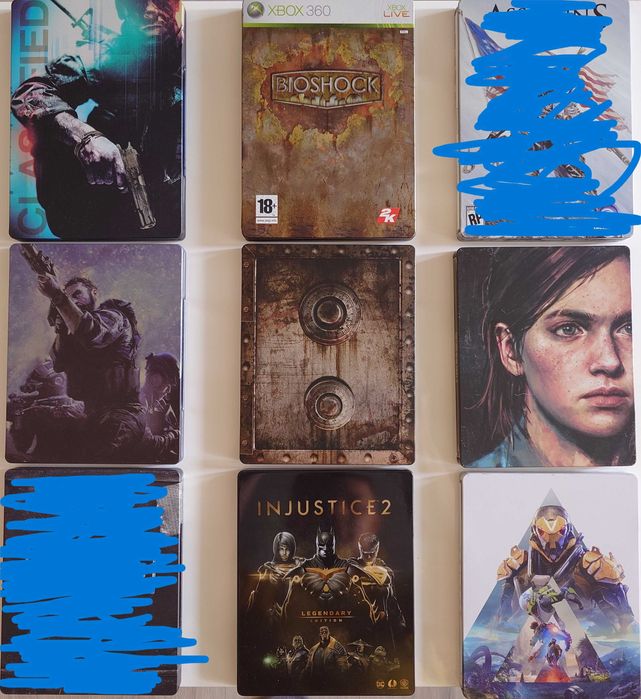 Steelbook (стілбуки) та диски PS4, PS3, Xbox One, Xbox 360