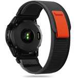 Pasek Tech-Protect Nylon na Garmin Fenix 5 / 6 / 6 Pro / 7 - czarno-po