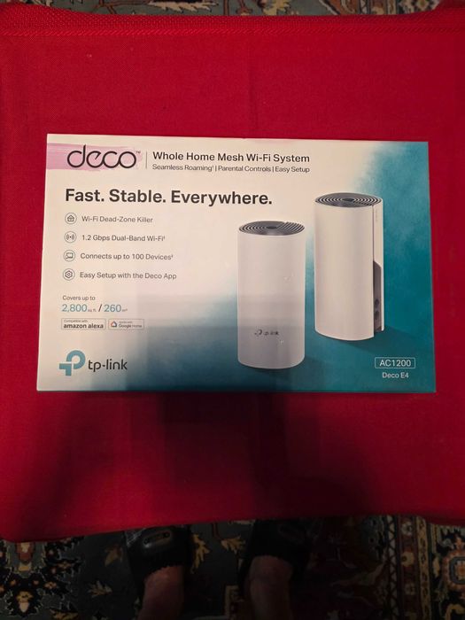 Repetidor Wifi mesh TP-link AC1200 E4 duas unidades